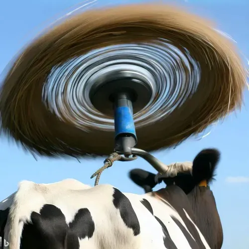solar powered cow hat
