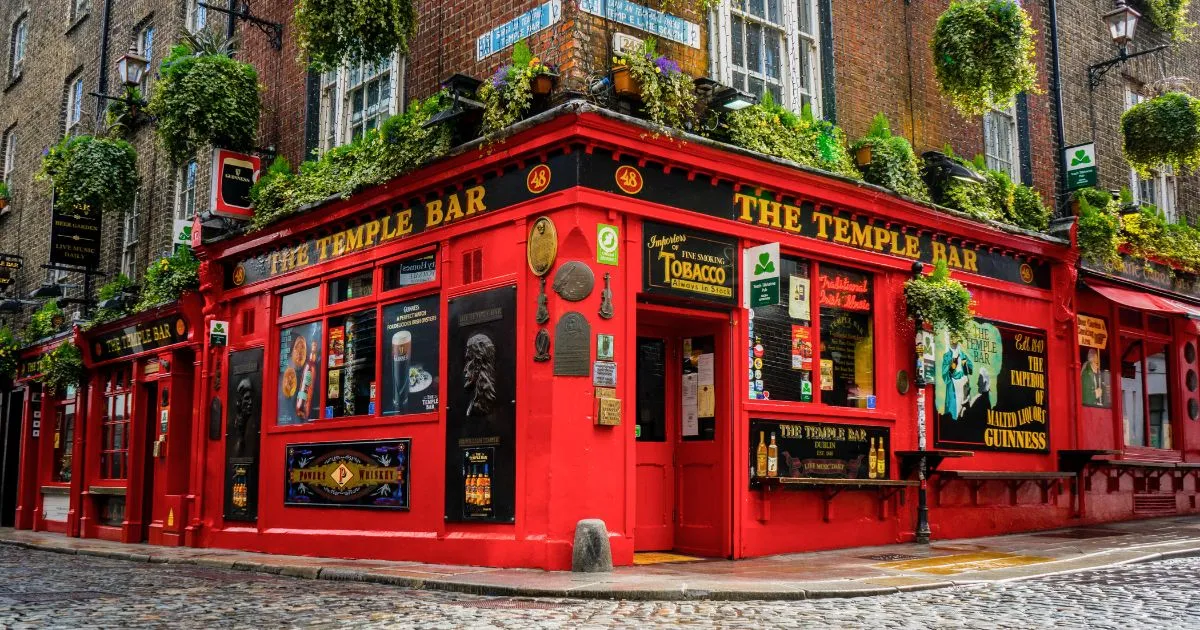 The Temple Bar is one of Dublin's most famous pubs.